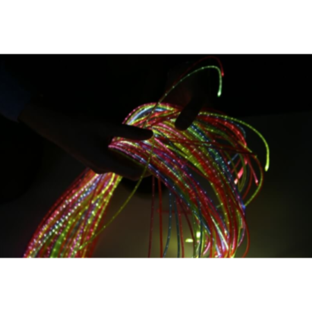 Early Years Coloured Rainbow Fibre Optic Strands 2M - 100 Tails