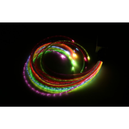 Early Years Jumbo Coloured Rainbow Fibre Optic Strands 2M - 15 Tails