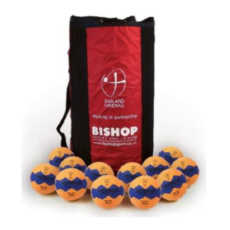Physical Education Rubber Handball MasterSport Bag of 12 - Size 3