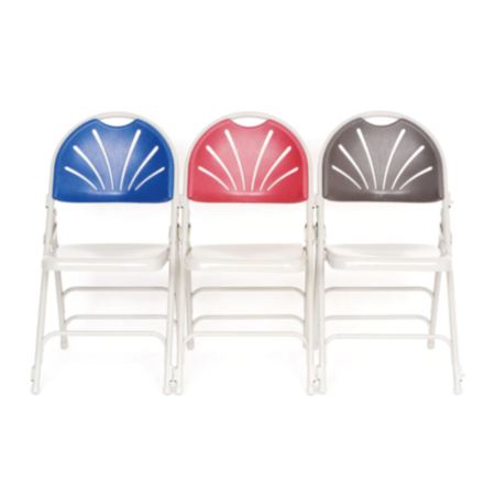 Mogo Prima Plus Plastic Fan Back Folding Chair