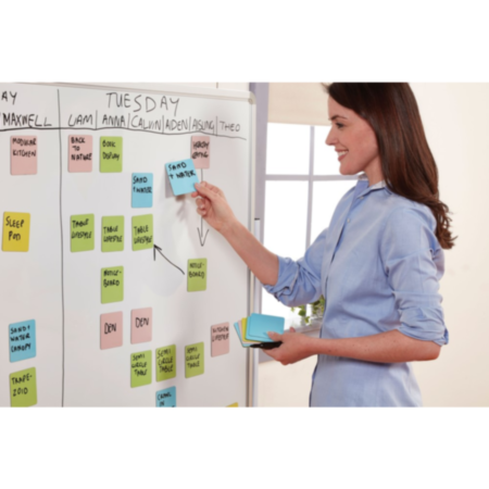 Pack of 40 Mag-Notes for Flip Chart Easels