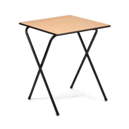 Space Saving Folding Exam Desks with Black Frame