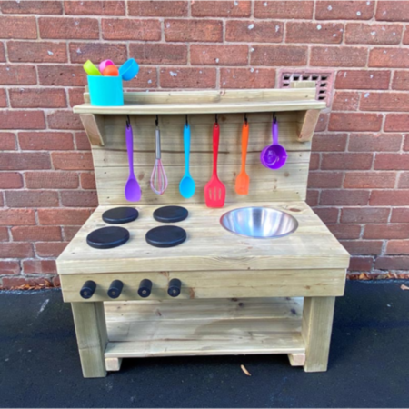 Early Years Outdoor Wooden Mini Mud Kitchen