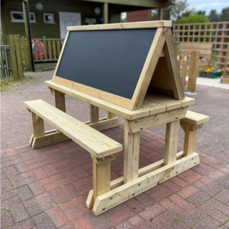 Outdoor Wooden Detachable Mark Making Bench