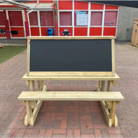 Outdoor Wooden Detachable Mark Making Bench