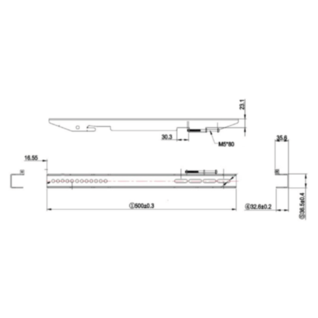 Newline Black Metal Fixed Wall Mount