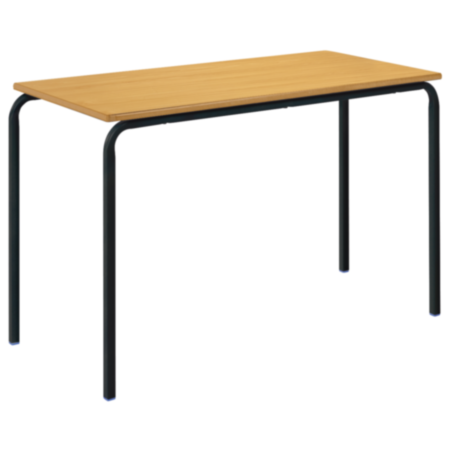 Stocked Early Years and Primary School Crush Bent Rectangular Stacking Classroom Tables -Beech 