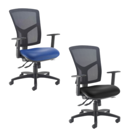 Senza High Mesh Back Operator Office Chair- Vinyl