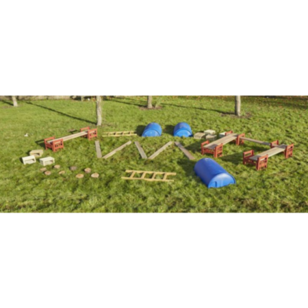 Early Years Outdoor Loose Parts Obstacle Course - Set of 32 