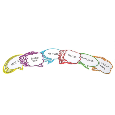 Speech Bubbles Display Shapes - Pack of 36