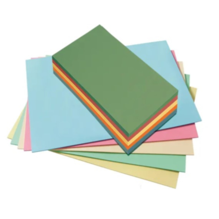 A4 Assorted Coloured Card, 280 Microns - Pack of 50 