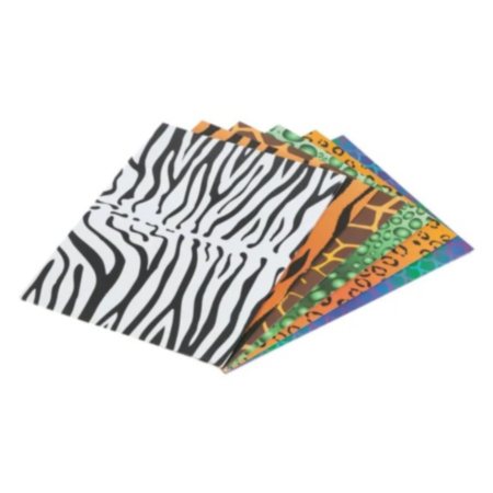 Animal Skins Craft Paper - Pack of 40