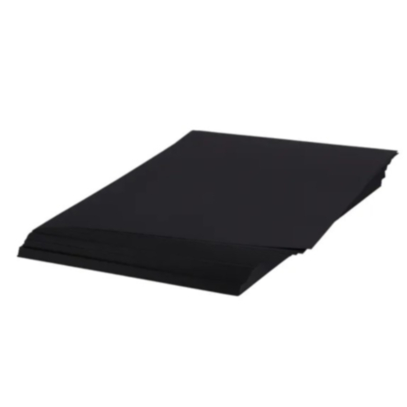 Black Card (280 Micron) - A4 - Pack of 100