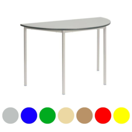 Premium Semi Circle Classroom Table, Duraform Edge