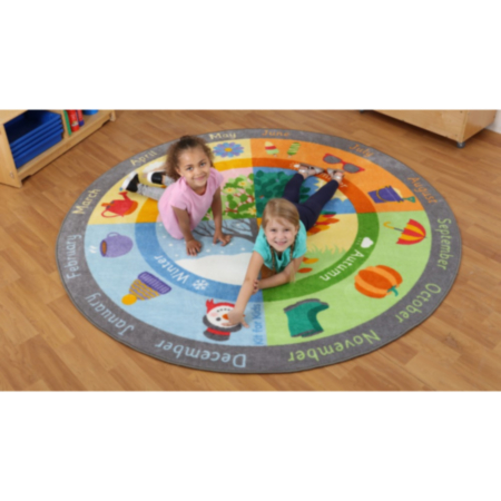 Four Seasons Circular Classroom Carpet
