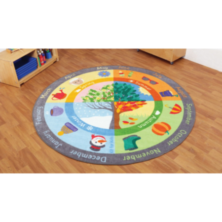Four Seasons Circular Classroom Carpet