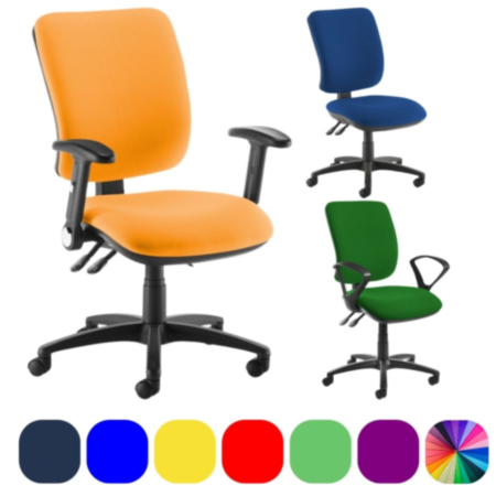 Senza High Back Fabric Operator Office Chair