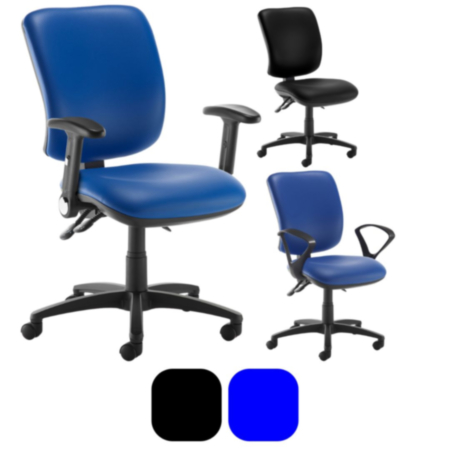 Senza High Back Operator Office Chair- Vinyl