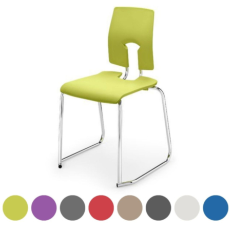 Hille SE Classic School Classroom Chairs - Skid Base
