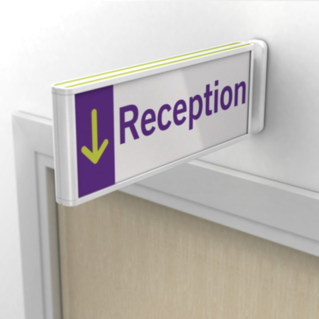 Wall Mounted Double Sided Corridor ShowPoint Sign Frame