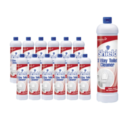 Shield 3 Way Toilet Cleaner 12x1ltr