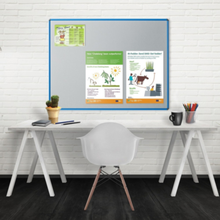 Shield Design Noticeboard - Aluminium Frame