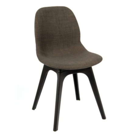 Shoreditch R Frame Upholstered Chair with Black Frame