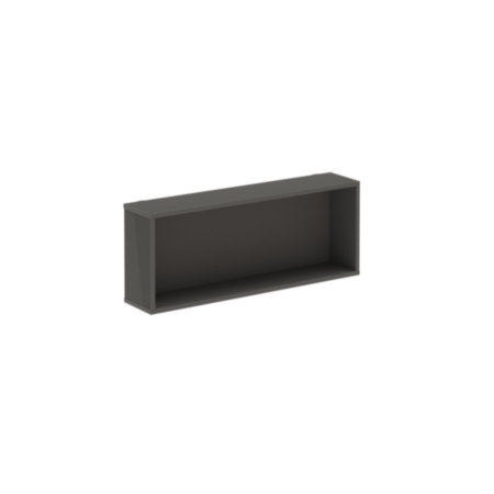 Show Wooden Box Storage Add-On 200mm Deep For Mobile A-Frame Caddy System - Onyx Grey