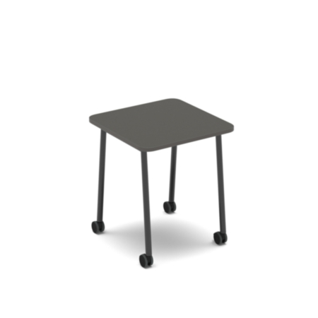 Show Mobile Meeting Table 700 X 700mm - Onyx Grey Top