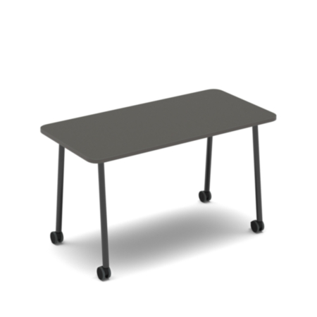Show Mobile Meeting Table 1400 X 700mm - Onyx Grey Top