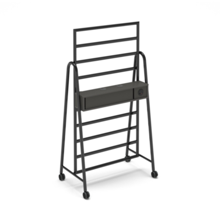 Show Power Bar Add-On With Battery And Pixel Power Module For Mobile A-Frame Caddy System - Onyx Grey