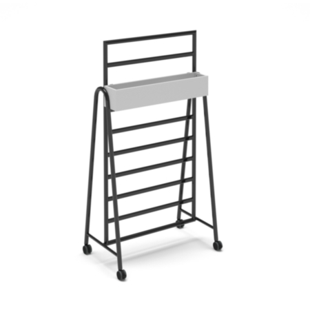 Show Planter Box Add-On For Mobile A-Frame Caddy System - White