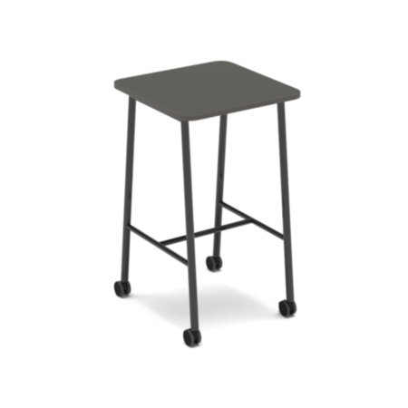 Show Mobile Poseur Table 700 X 700mm - Onyx Grey Top