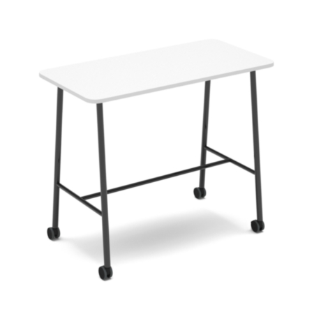 Show Mobile Poseur Table 1400 X 700mm - White Top