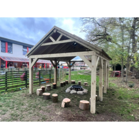 Children&#039;s Outdoor Rectangular Forest Commercial Shelter (Canopy Only)