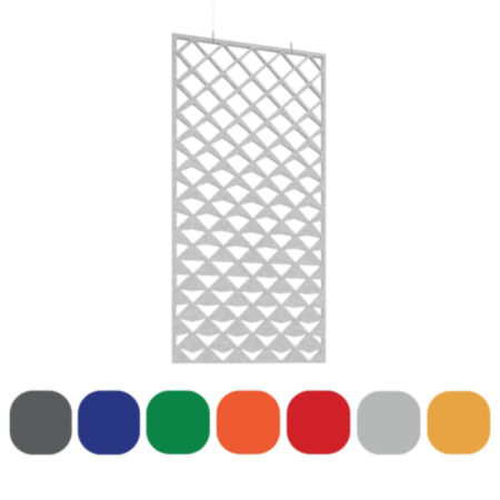 Piano Chords Acoustic Patterned Hanging Partition Screens with Wires And Hooks Reflection - 1 Pack