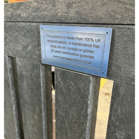 Traditional Recycled Plastic Outdoor Park Bench