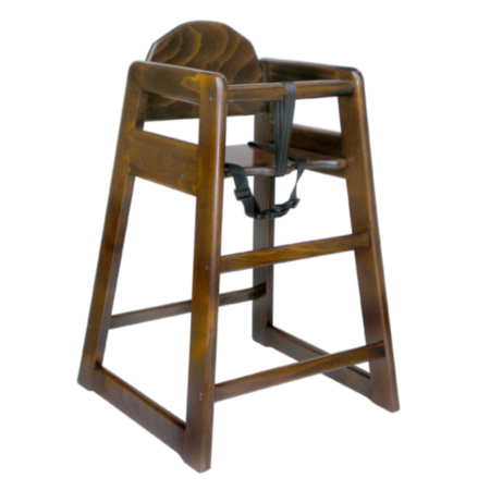 Simplex Wooden Commercial High Chair for Nurseries