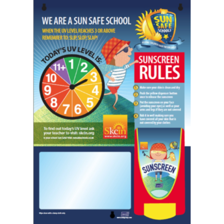 SCJ Sun Protect Skin Safety Centre Board