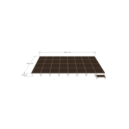 Modular Stage Single Level 32 Modules Kit for Schools