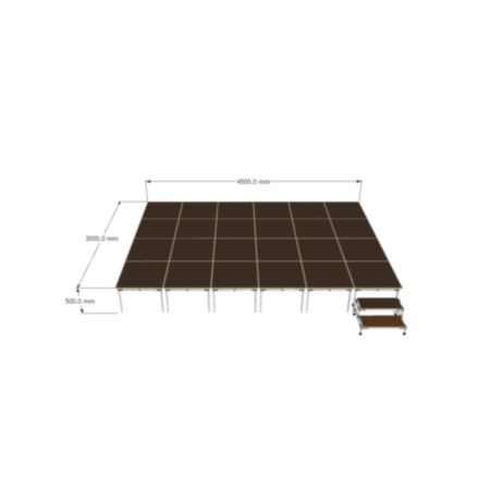 Modular Stage Single Level 24 Modules Kit for Schools