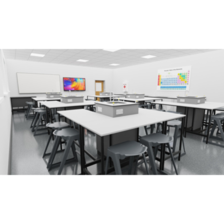 EN One Piece Plastic Classroom Stool