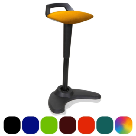Spry Stool Black Frame Bespoke Colour Seat