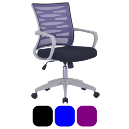 Spyro Mesh Operator Armchair with White Frame