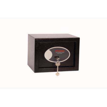 Phoenix Compact Home Office SS0721K Black Security Safe with Key Lock