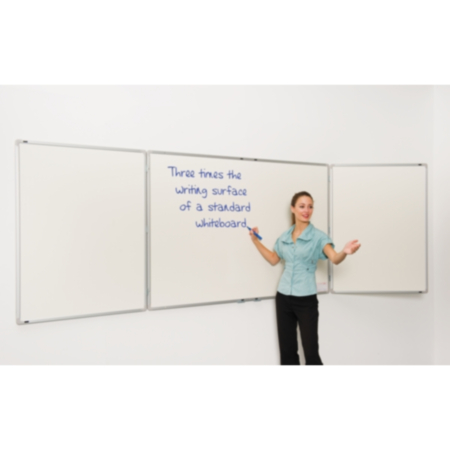 Spacesaving Non-Magnetic Folding Whiteboards