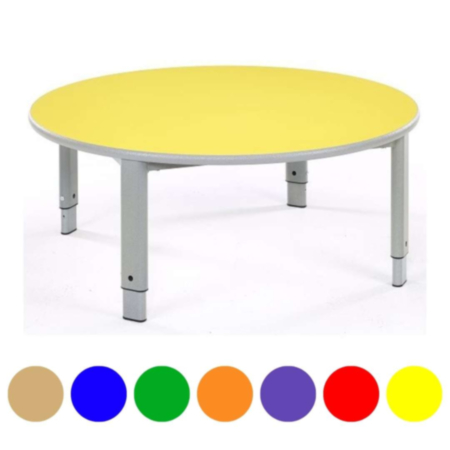 Metalliform Start Right Height Adjustable Classroom Table - Circular