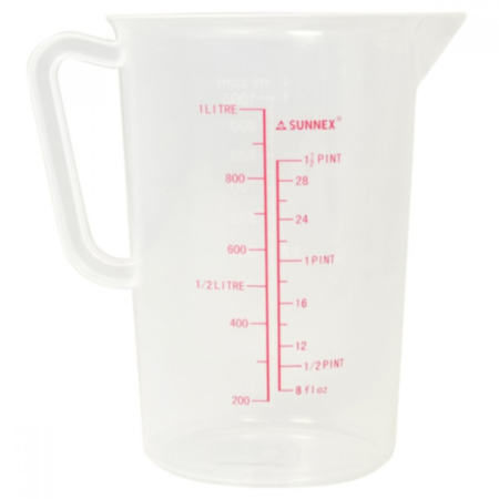 Plastic Measuring Jug 1ltr-2pt