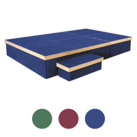 Savannah Lightweight Carpeted School Staging - Staging Set A