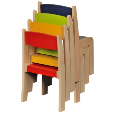 Beechwood Solid Classroom Chairs - Set of 4